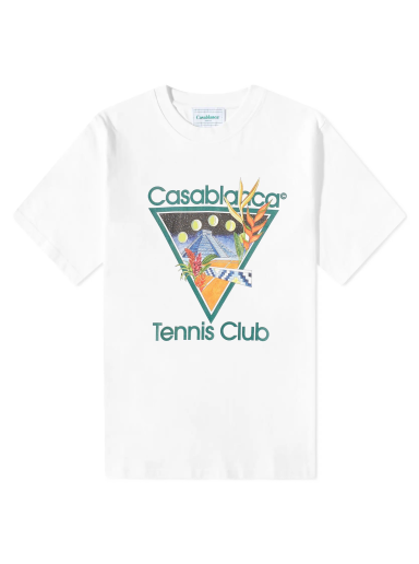 Póló Casablanca Tennis Club Icon Tee Fehér | MS23-JTS-001-01