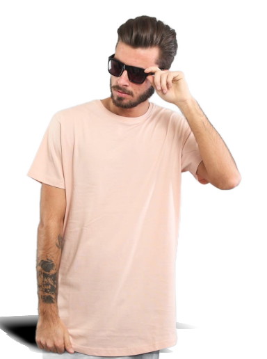 Póló Urban Classics Shaped Long Tee Rózsaszín | TB638 pink