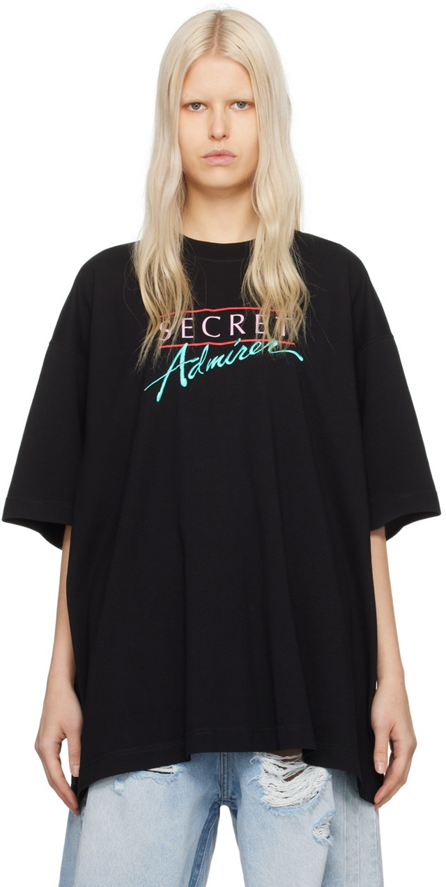 Póló VETEMENTS 'Secret Admirer' T-Shirt Fekete | UE64TR290B