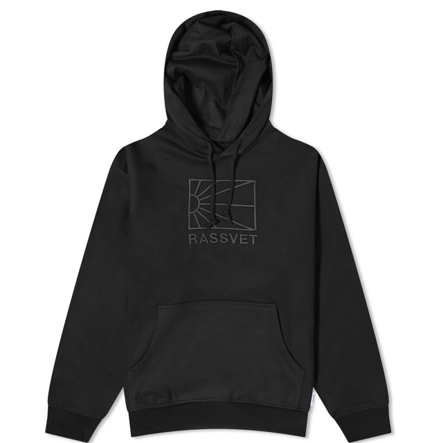 Sweatshirt PACCBET Washed Logo Pullover Fekete | PACC14T024-BLK