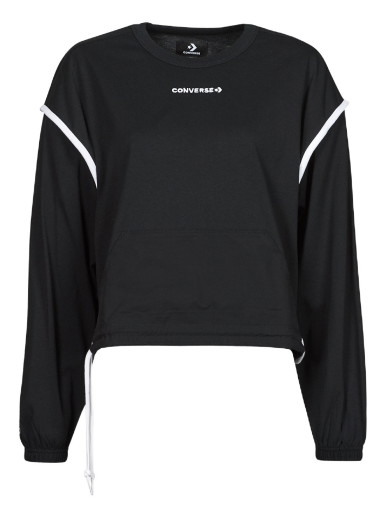 Sweatshirt Converse JERSEY CREW SWEAT Fekete | 10022827-A01