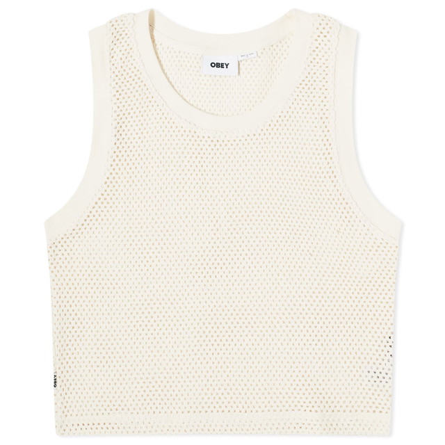 Trikók OBEY Hudson Mesh Tank Top Fehér | 234050144-UBL