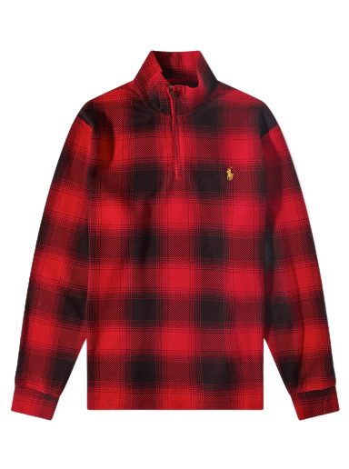 Sweatshirt Polo by Ralph Lauren Plaid Check Quarter Zip 
Piros | 710880325001