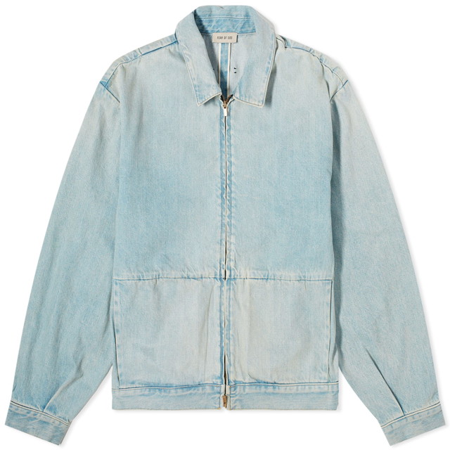 Dzsekik Fear of God 8th Denim Jacket Light Indigo Kék | FG830-001DNM-437