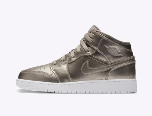 Sneakerek és cipők Jordan Air Jordan 1 Mid SE "Sepia Stone" GS Fémes | AV5174-200