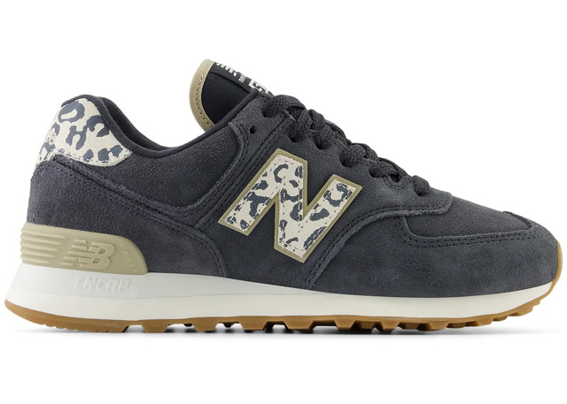 Sneakerek és cipők New Balance 574 Phanton Leopard Gum (Women's) Fekete | WL574XE2