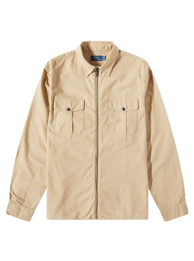 Dzsekik Polo by Ralph Lauren Pocket Zip Overshirt Bézs | 710890391004