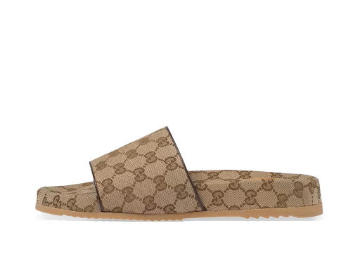 Sneakerek és cipők Gucci GG Slide 'Beige' Canvas Bézs | 624695 H6320 9763