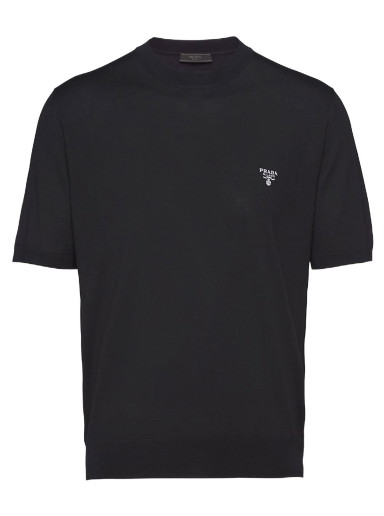 Ing Prada Embroidered Logo Wool Shirt Fekete | UMB266S2121ZLE
