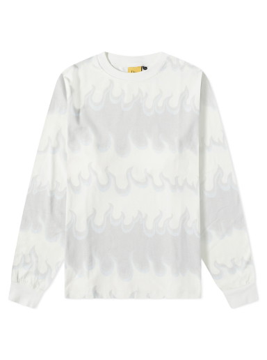 Póló Dime Space Flame LS Shirt White Fehér | DIMESU236WHT