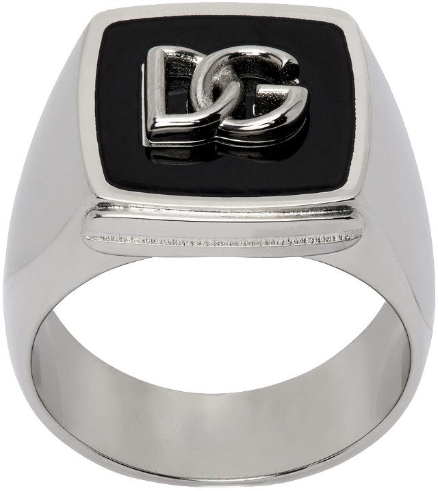 Gyűrűk Dolce & Gabbana Silver 'DG' Ring Fémes | WRN5B2W1111
