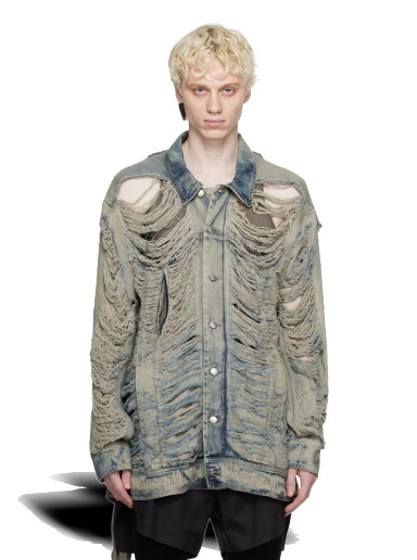 Dzsekik Rick Owens Jumbo Denim Jacket Szürke | RR02C7706 DMPSH