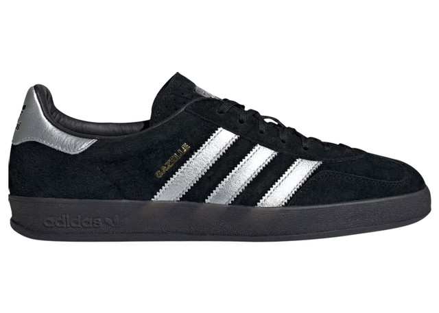 Sneakerek és cipők adidas Originals adidas Gazelle Indoor Core Black Matte Silver Fekete | ID0988