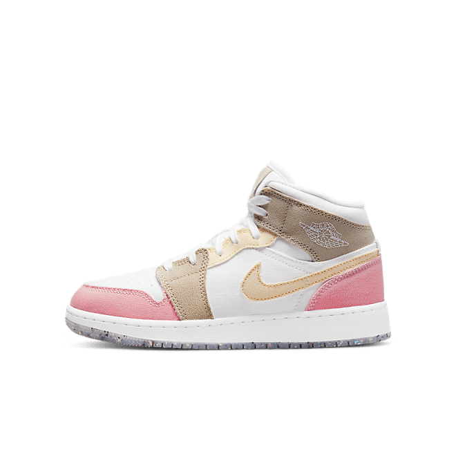 Sneakerek és cipők Jordan Air Jordan 1 Mid SE "Pastel Grind" GS Rózsaszín | DJ0338-100, 0