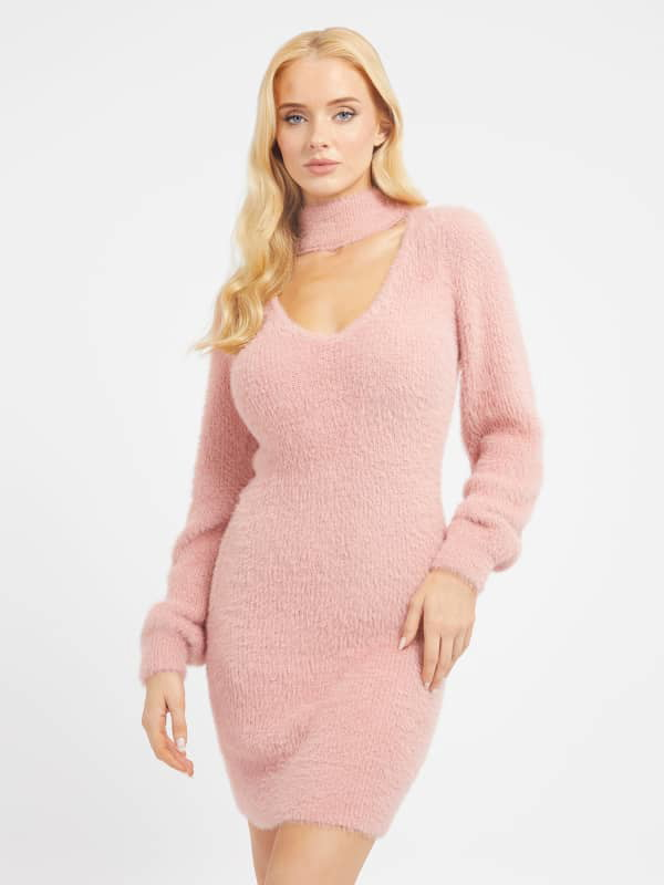 Ruha GUESS Fuzzy Sweater Rózsaszín | W3BK0ZZ3BS0