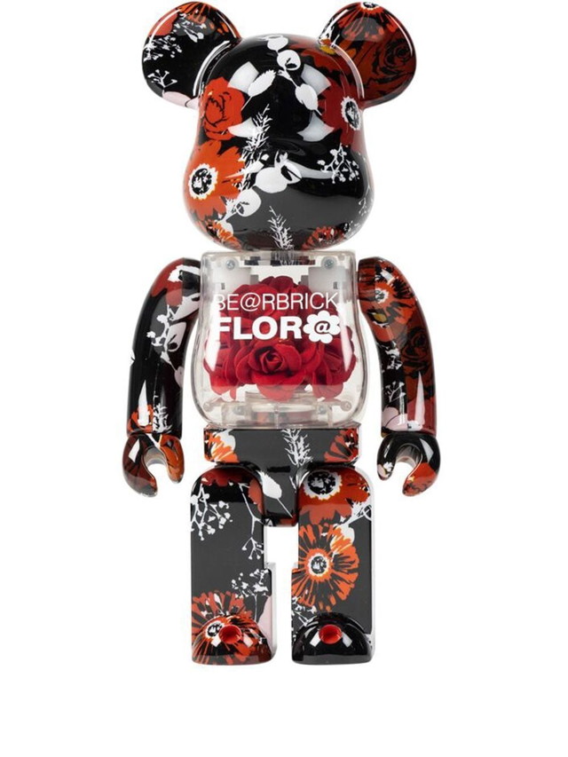 Gyűjthető Medicom Toy Mames Flor@ BE@RBRICK 400% figure - Red Fekete | MEDI008619435378