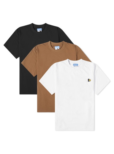 Póló MARKET Smiley T-Shirt 3-Pack Barna | 311000013-WHT