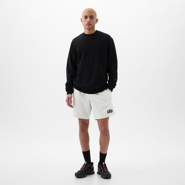 Rövidnadrág GAP French Terry Logo Shorts B08 Fehér | 868464-02