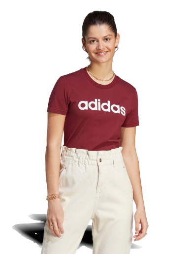 Póló adidas Originals LOUNGEWEAR Essentials Slim Logo Tee Burgundia | IM2829