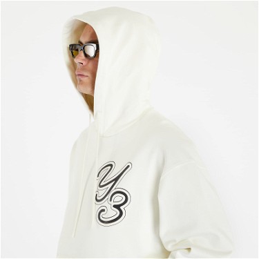 Sweatshirt Y-3 Graphic Logo Hoodie UNISEX Off White Fehér | IT7524, 7