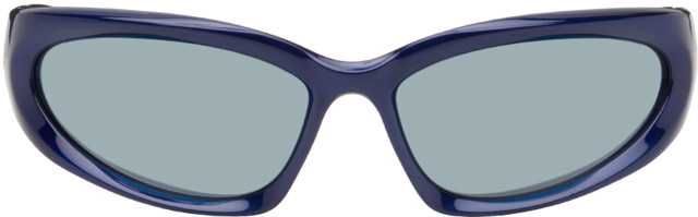 Napszemüveg Balenciaga Swift Oval Sunglasses Sötétkék | BB0157S-009