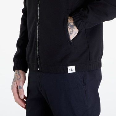Sweatshirt CALVIN KLEIN Jeans Woven Tab Zip Through Fekete | J30J325147 BEH, 4