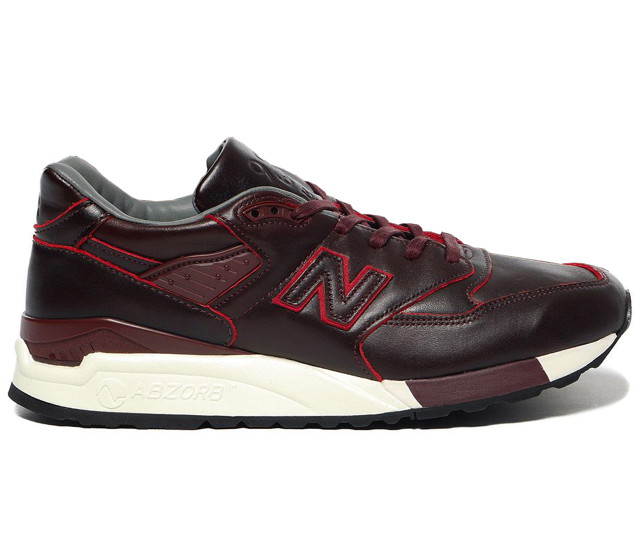 Sneakerek és cipők New Balance 998 "Horween Burgundy" Burgundia | M998WD