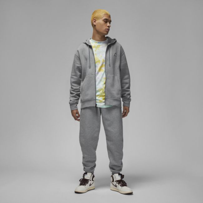 Sweatshirt Jordan Essentials Full-Zip Fleece Hoodie Szürke | DQ7350-091, 0