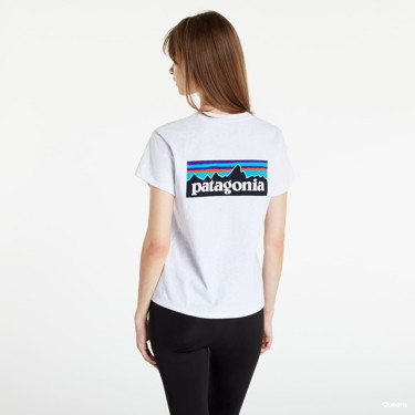 Póló Patagonia P-6 Logo Responsibili T-Shirt Fehér | 37567, 1