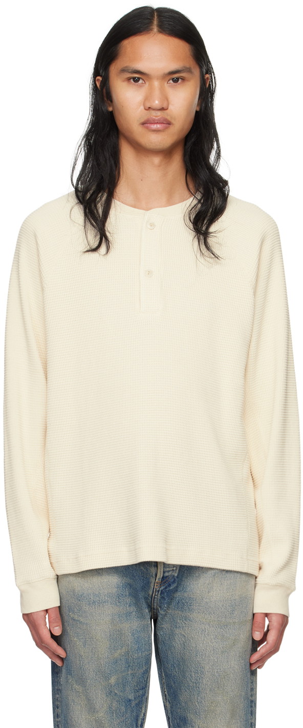 Póló John Elliott Thermal Henley Tee Bézs | B266M2807A