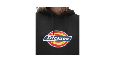 Sweatshirt Dickies Icon Logo Hoodie Fekete | DK0A4XCCBLK1, 4