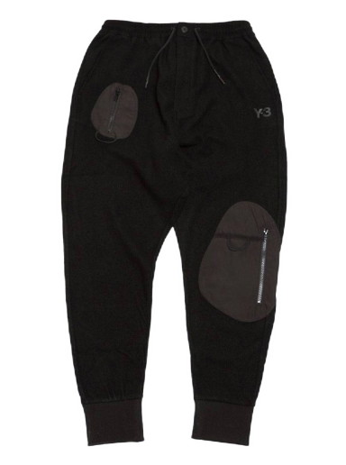 Nadrág adidas Originals Y-3 Wool Jersey Cuffed Pants Fekete | CE6675