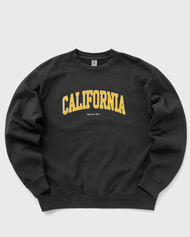 Sweatshirt Sporty & Rich California Crewneck Faded Fekete | WS067S405CF