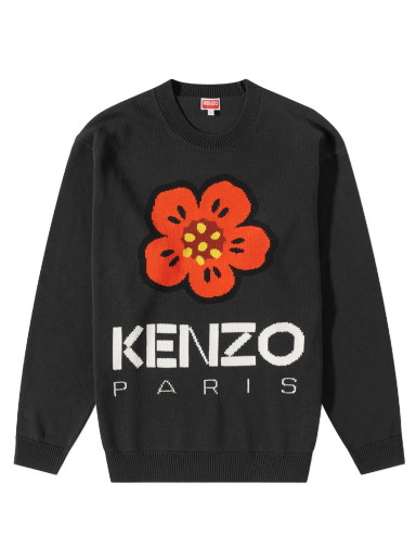 Pulóver KENZO PARIS Boke Flower Jumper Fekete | FD55PU3803LC-99J