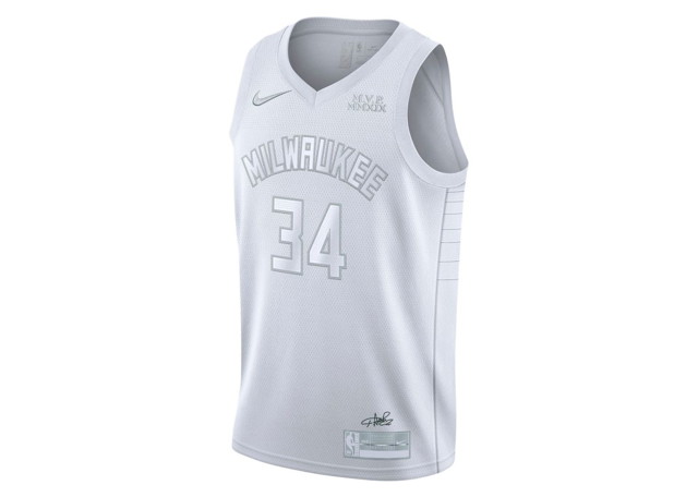 Sportmezek Nike NBA Milwaukee Bucks MVP 34 Antetokounmpo Swingman Jersey White Fehér | CT4209-100