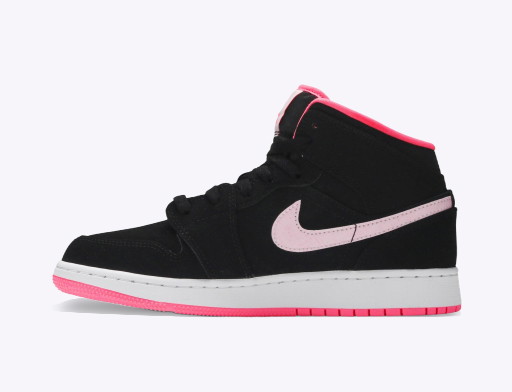 Sneakerek és cipők Jordan Air Jordan 1 Mid "Black Digital Pink" GS Fekete | 555112-066