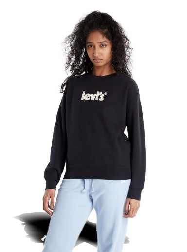 Sweatshirt Levi's Graphic Standard Crew Fekete | 18686-0056