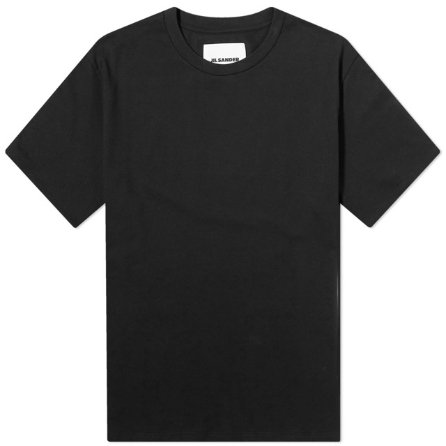 Póló Jil Sander Back Logo T-Shirt Fekete | J21GC0161-J46219-001