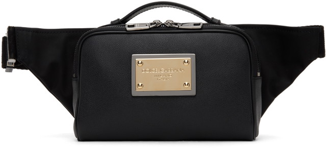 Deréktáskák Dolce & Gabbana Black Belt Pouch Fekete | BM2036AD447