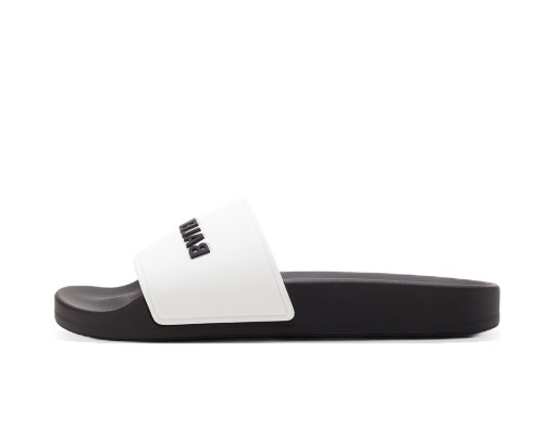 Sneakerek és cipők Balenciaga Pool Slides Logo White Black W Fehér | 565547W1S879010