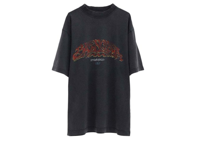 Póló Balenciaga Medium Fit T-shirt Fekete | 764235 TPVM8