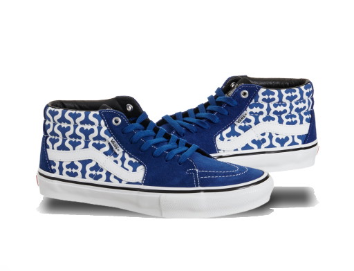 Sneakerek és cipők Vans Skate Grosso Mid Supreme Monogram S Logo Royal Kék | VN0A5KS15YE