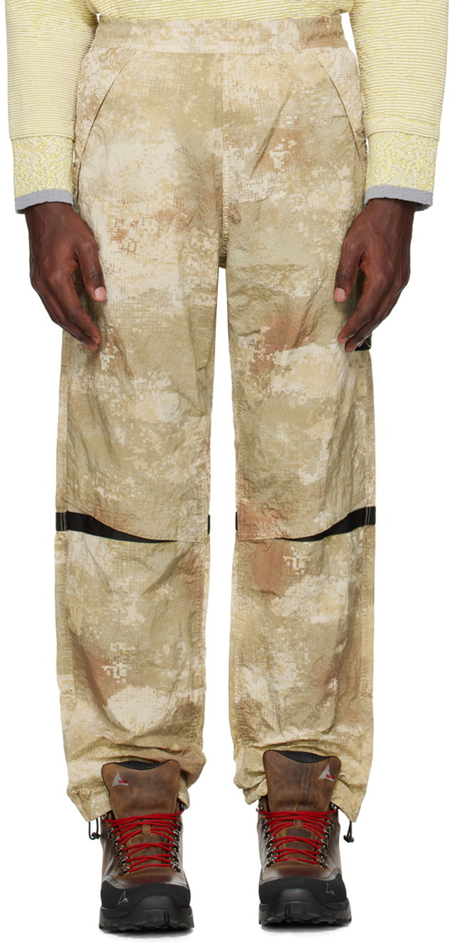 Nadrág Stone Island Printed Trousers Bézs | 8015662E1