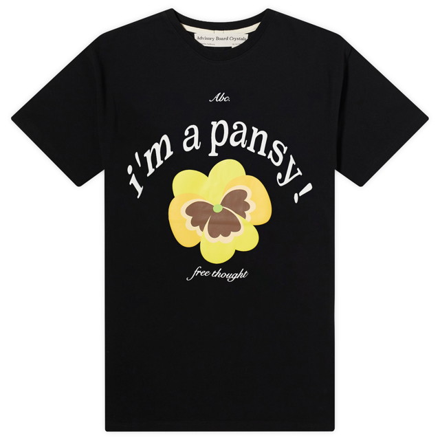 Póló Advisory Board Crystals Pansy Fekete | ABC-CT-T001-PANSY-BLK