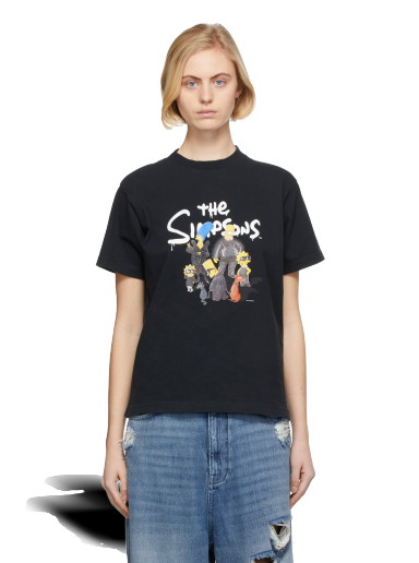 Póló Balenciaga The Simpsons Edition Small Fit T-Shirt Fekete | 670943 TLVG7