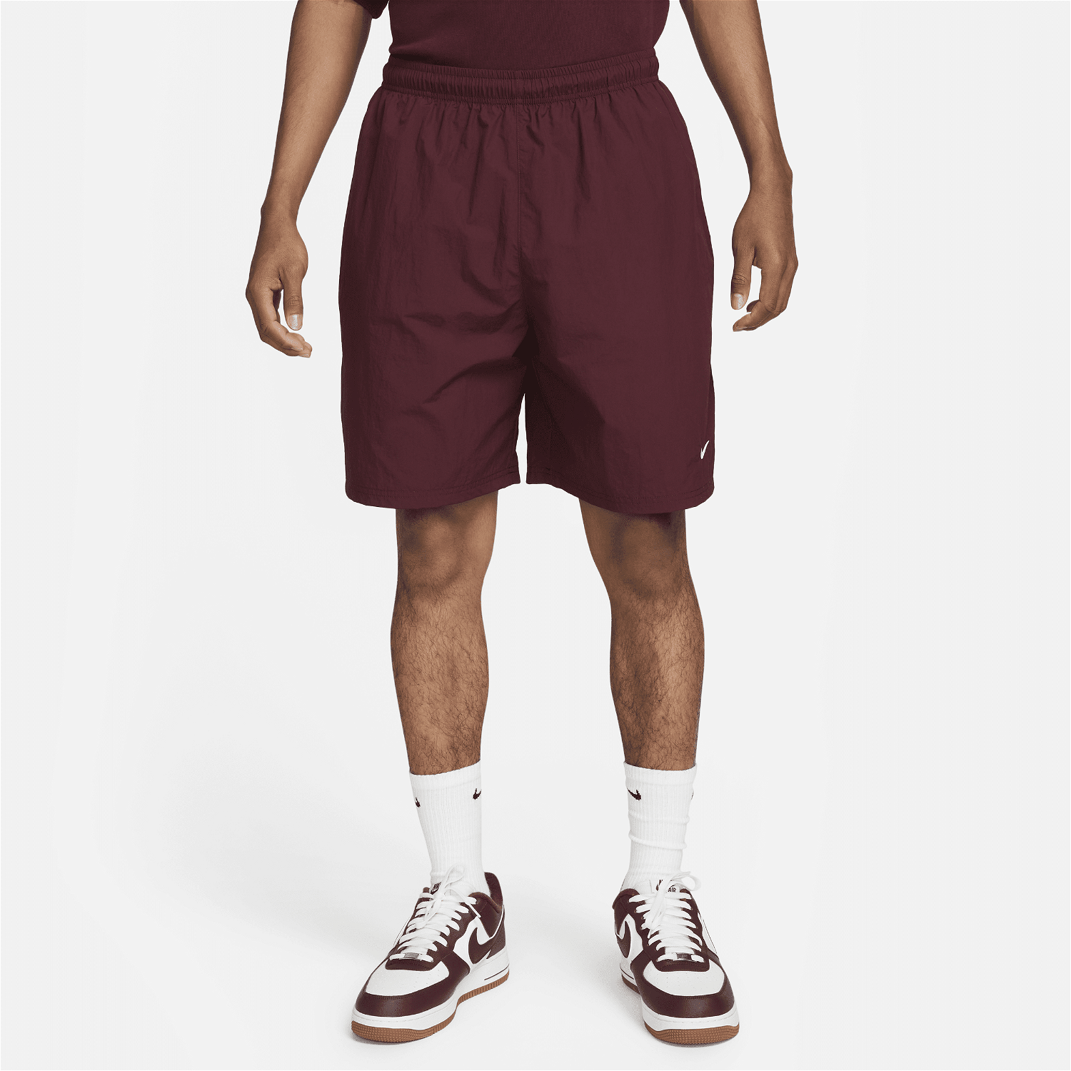 Rövidnadrág Nike Solo Swoosh Woven Shorts Burgundia | DX0749-681, 0
