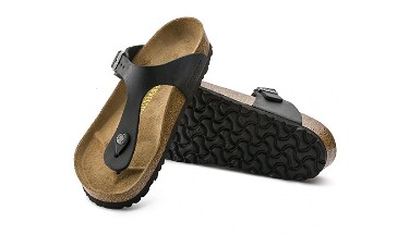 Sneakerek és cipők Birkenstock Gizeh Oiled Leather Black Regular Fit Fekete | 845251, 5