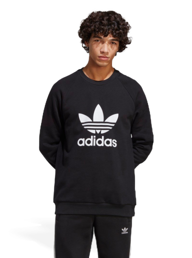 Sweatshirt adidas Originals Adicolor Classics Trefoil Crewneck Fekete | IA4854