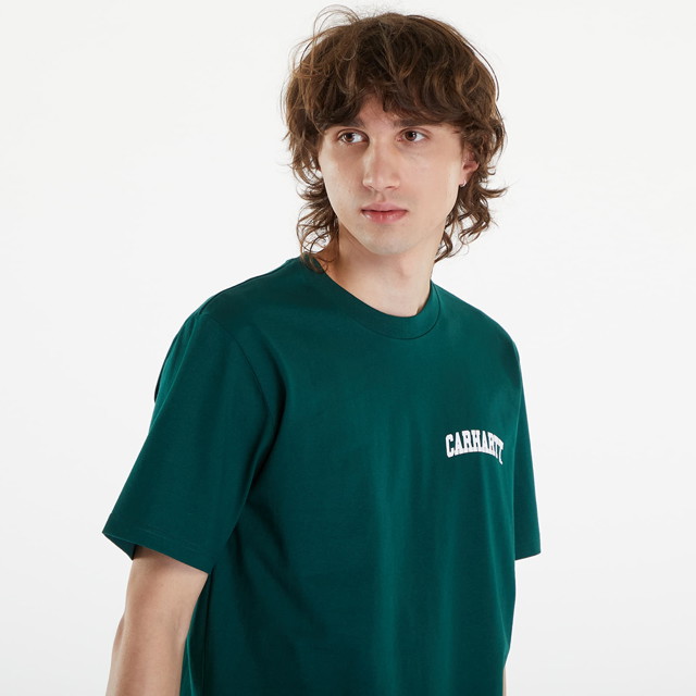 Póló Carhartt WIP S/S University Script T-Shirt Zöld | I028991_22V_XX