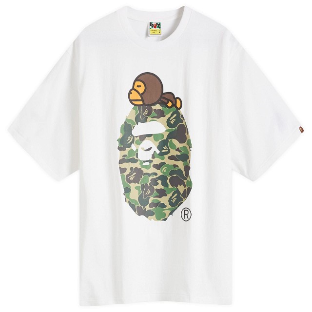 Póló BAPE A Bathing Ape ABC Camo on Big Ape T-Shirt Fehér | 002TEK301004M-WHG